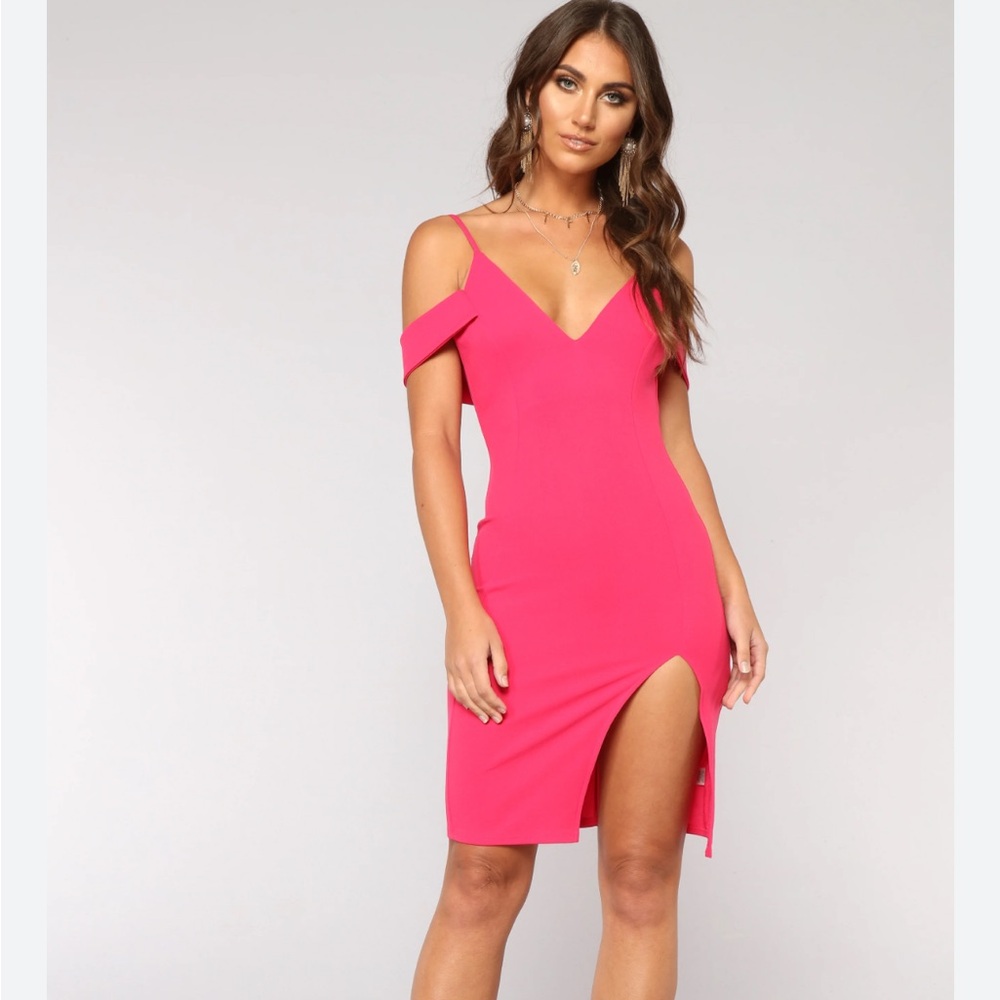 Fashion Nova Sweetest Downfall pink mini dress size medium